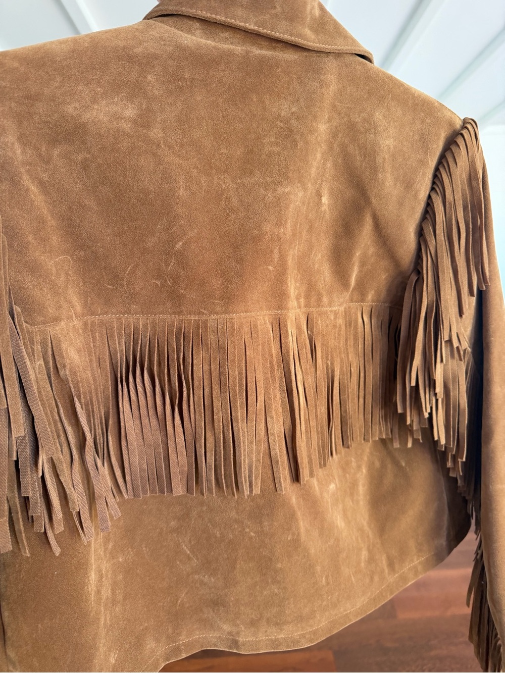 Kids Rylee + Cru Fringe Jacket in Rust 12-14y - Picture 10 of 10